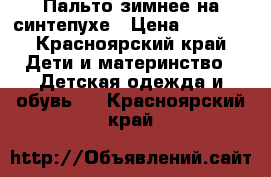 Пальто зимнее на синтепухе › Цена ­ 1 800 - Красноярский край Дети и материнство » Детская одежда и обувь   . Красноярский край